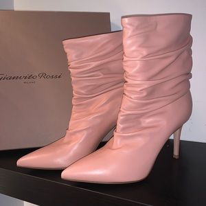 Gianvito Rossi Cecile boot in pink $1295 size 37